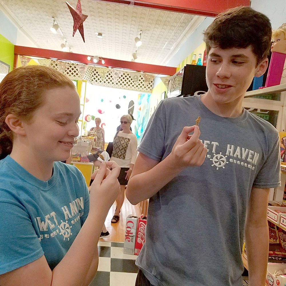 Even the crickets taste good